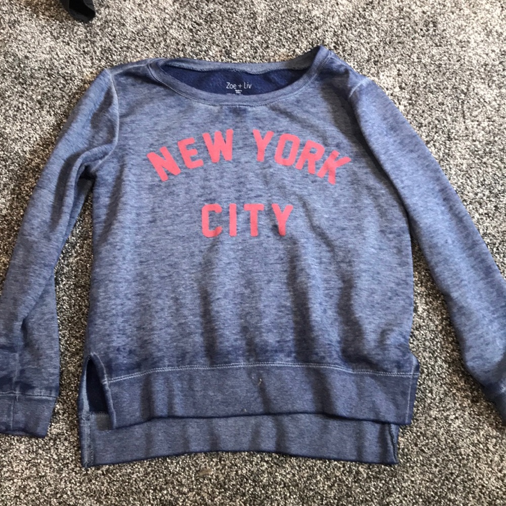 New York City blue sweatshirt